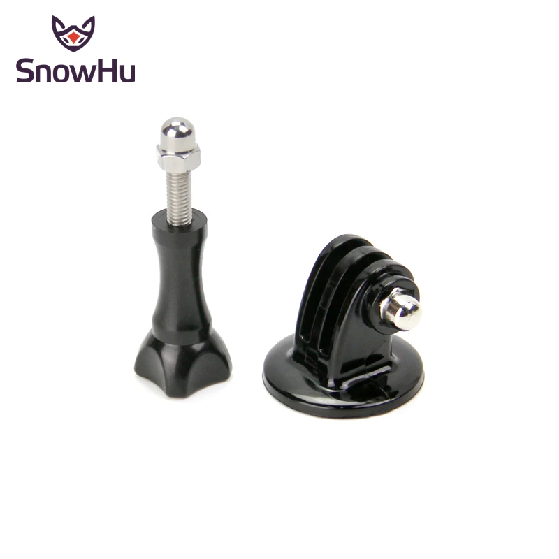 

SnowHu for gopro accessories 1/4 Tripod Mount Adapter with Screw for Go pro Hero 9 8 7 6 5 For SJCAM for yi 4K eken camera GP56