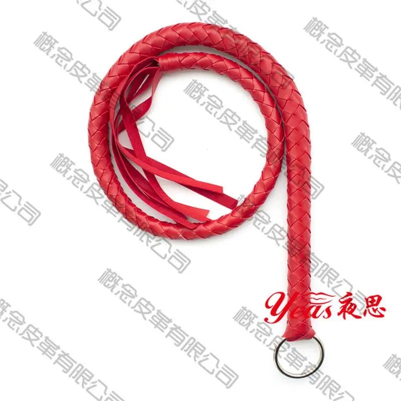 Плетка кожаная черно-белая плетка ручной работы секс-игрушки | Красота и здоровье