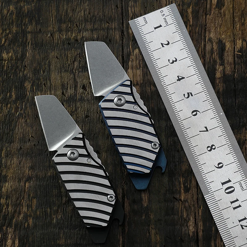 Складной нож со стальным лезвием D2 ручка из нержавеющей стали уличный инструмент