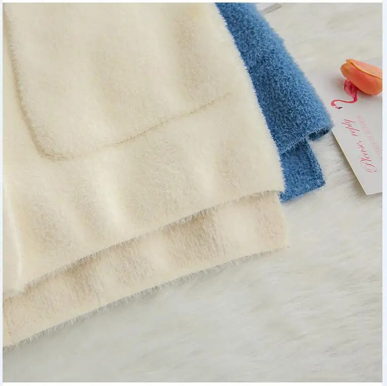 Новинка женское кашемировое пальто из искусственной норки Осень зима корейский