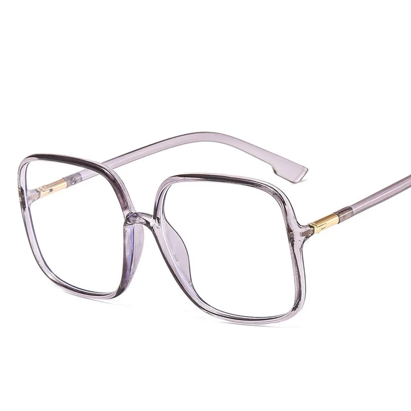 

Oversize Big Frame Optical Glasses Woman Square Transparent Computer Oculos Blue Light Glasses Flat Mirror Gaming Gafas MWJ3342