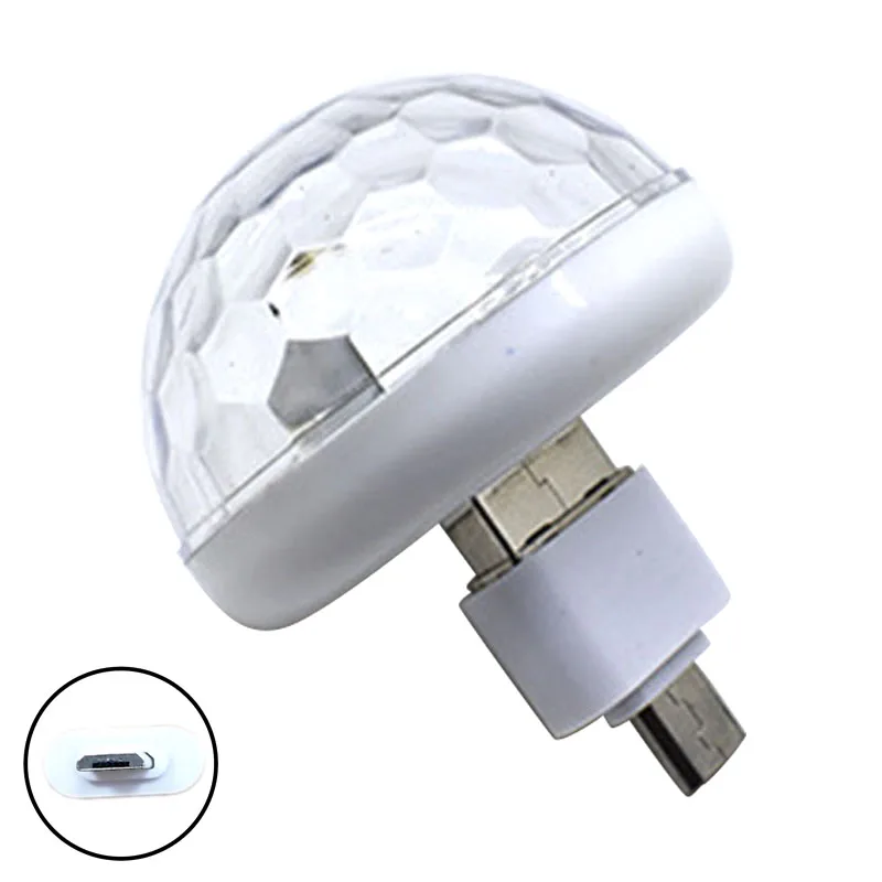 Автомобильная мини светодиодсветодиодный цветная лампа с управлением звуком