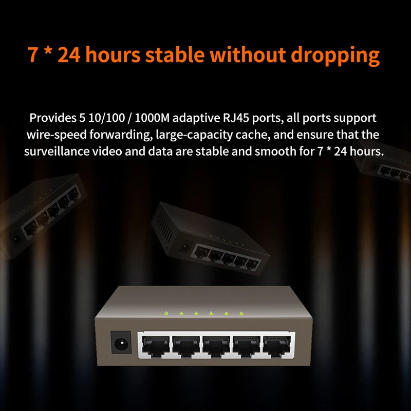 GLVISION GLTEG1005D 5 портов гигабитный Ethernet коммутатор 10/100/1000Mpbs сетевой авто MDI/MDIX |