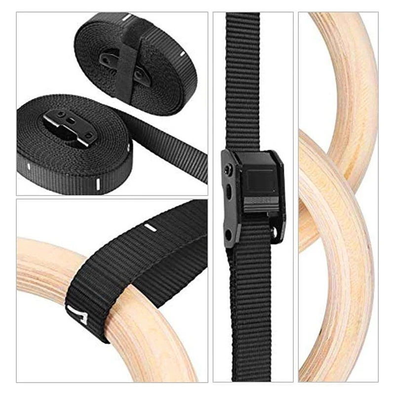 1PCS Birch Fitness Rings Gymnastics Training Ring New Wooden 28mm Exercise Gymnastic Gym | Спорт и развлечения