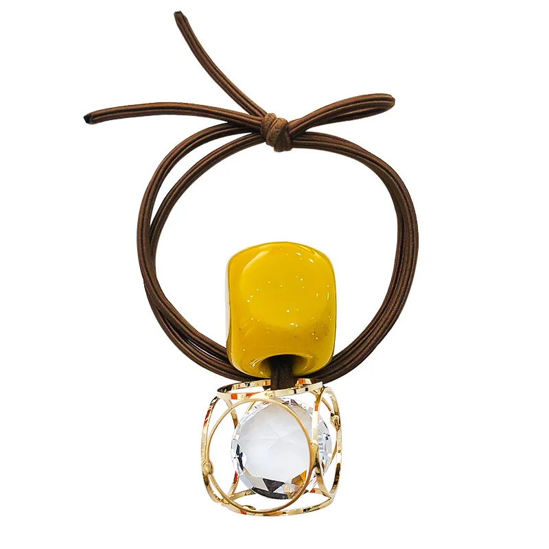 Эластичная резинка для волос девочек подростков простой двухцелевой кожаный