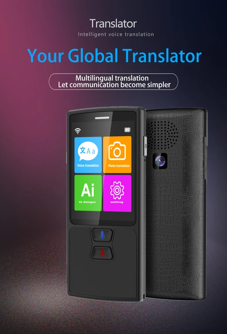 Переводчик голоса экран 2 4 дюйма фото перевод умный переводчик 82 многоязычный