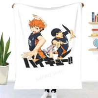 tobio and shoyo hinata haikyuu throw blanket sheets on the bed blanket on the sofa decorative bedspreads for children throw