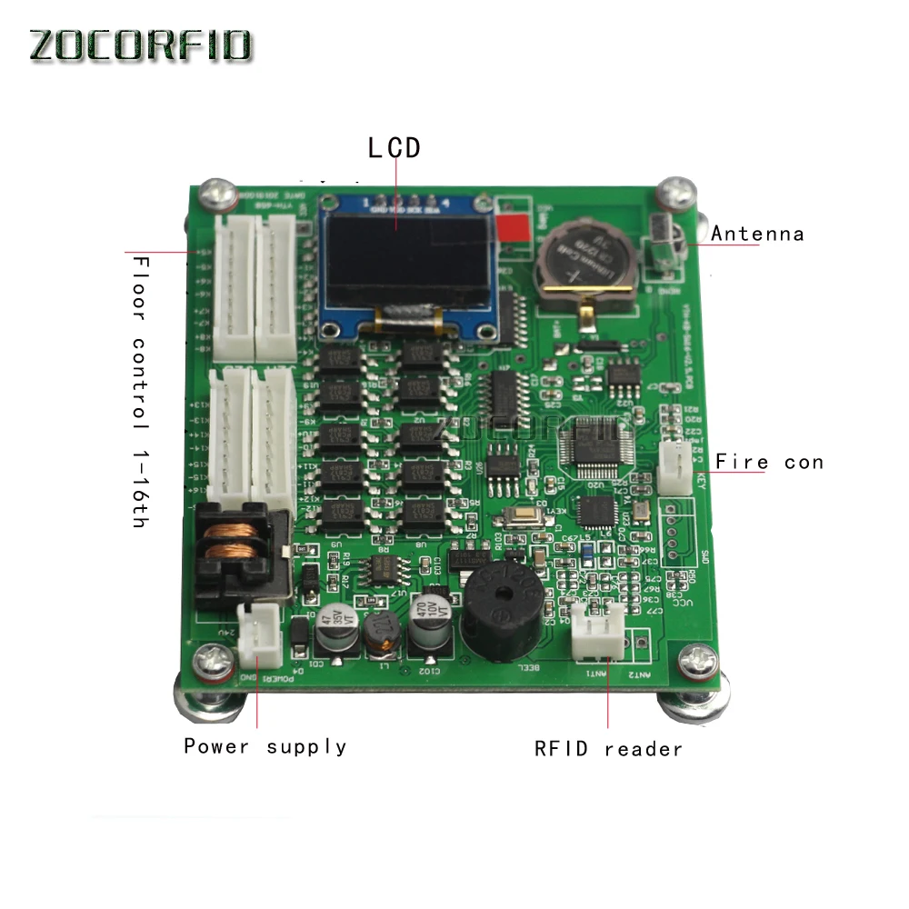Панель контроллера многоуровневого лифта с радиочастотной идентификацией 13 56