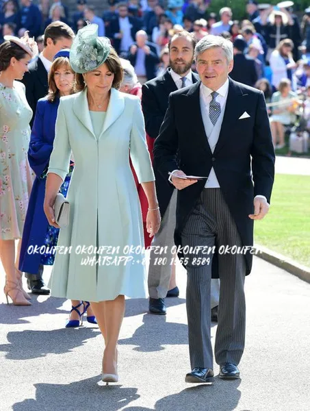 Платья для матери невесты на свадьбу модель 2020 года Аква-наряд пальто с рукавами