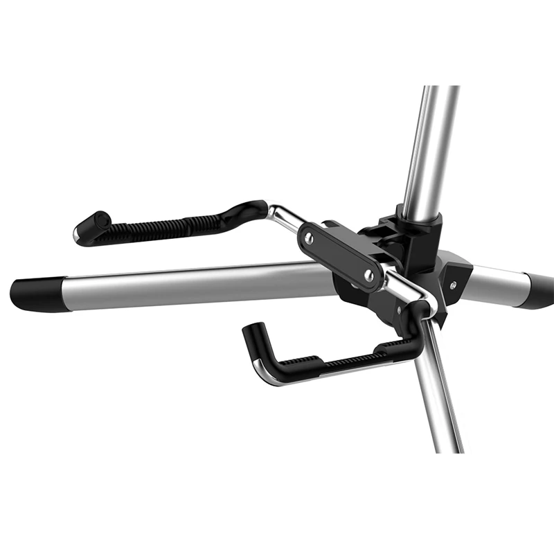 

AROMA AGS-10 Foldable Aluminum Guitar Stage Stand for Classical Electric Acoustic Guitar Bass Universal Guitars Bracket Folding