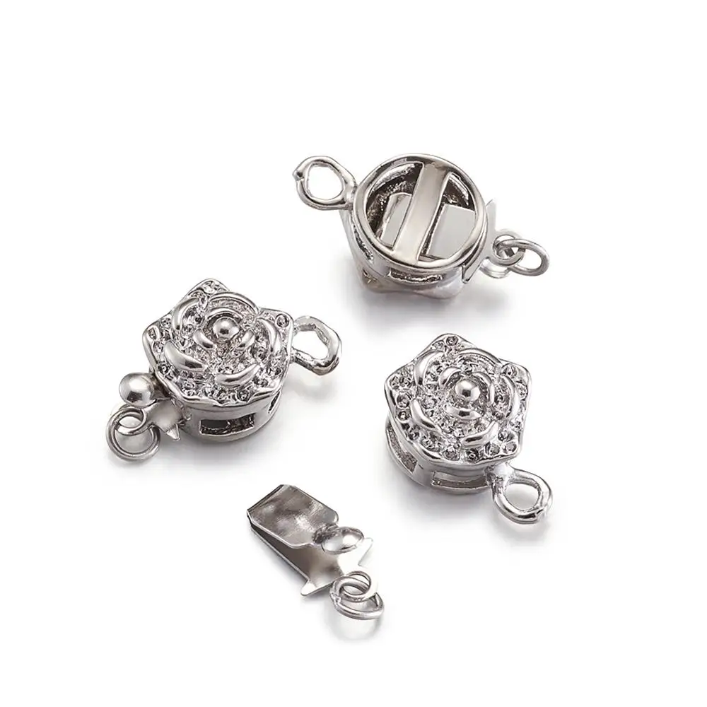 Латунная шкатулка для ювелирных изделий сделай сам с розой фурнитура застежками