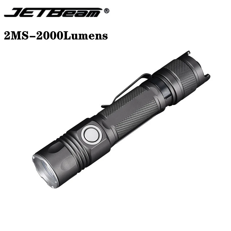 JETBEAM JET-2MS 2000 Lumens Ultra High-performance Tactical Flashlight With 5100 mAh Battery For Self-defense Law Enforcement