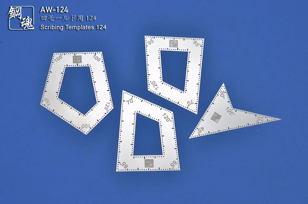 

Detail-up Parts Scribing Templates Etching Sheet For Gundam Military Model AW-124 Angle Auxiliary Ruler Modeling Tools Accessory