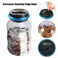 plastic coin counter counting jar digital saving box euro lcd toy money convenient economic