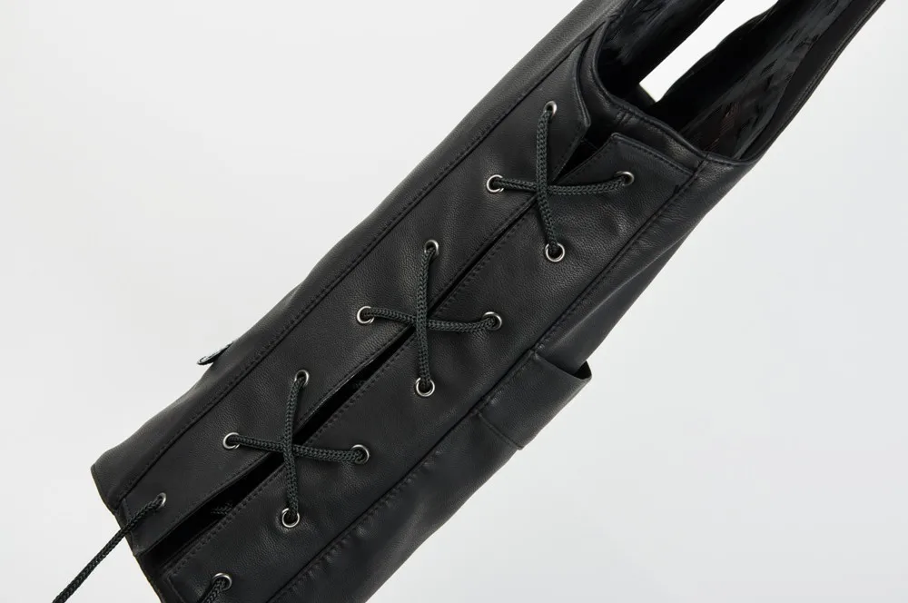 Мотоциклетный Байкерский мужской кожаный жилет Ходячие мертвецы Дэрил Диксон