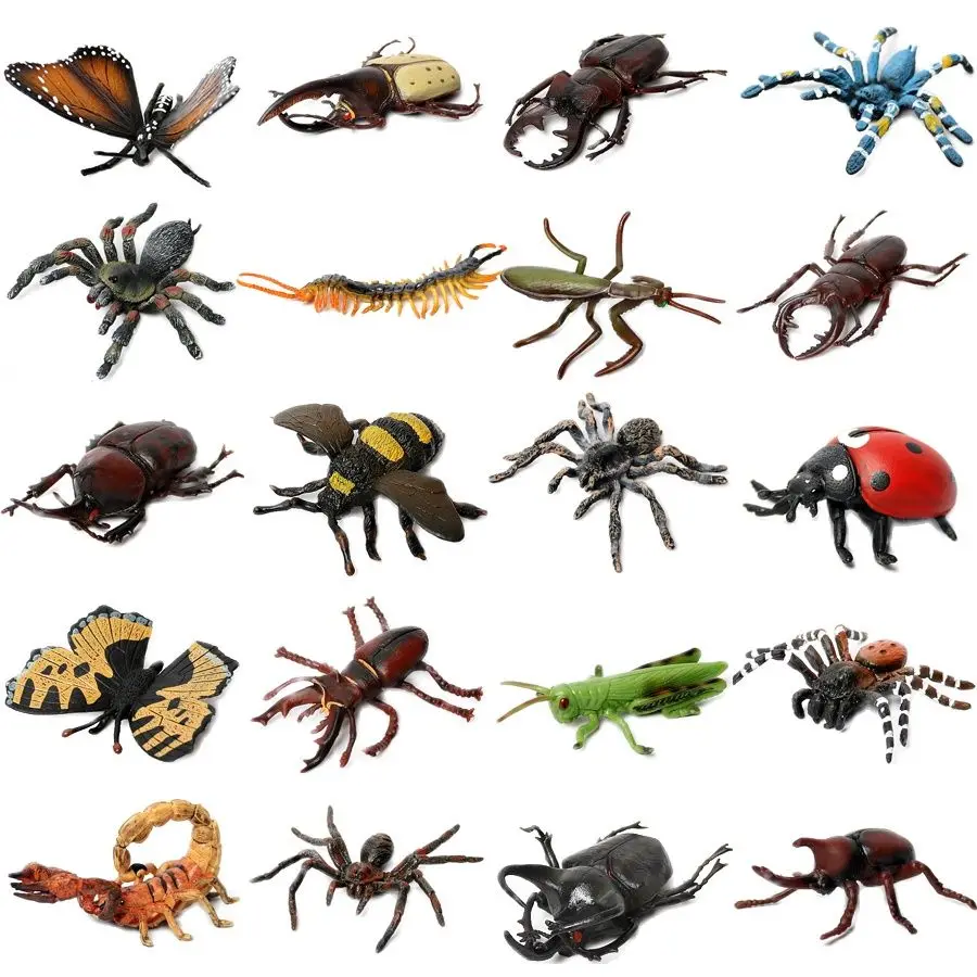 Имитация насекомых оленей Жуков пауков скорпионов тарантулы модель животного