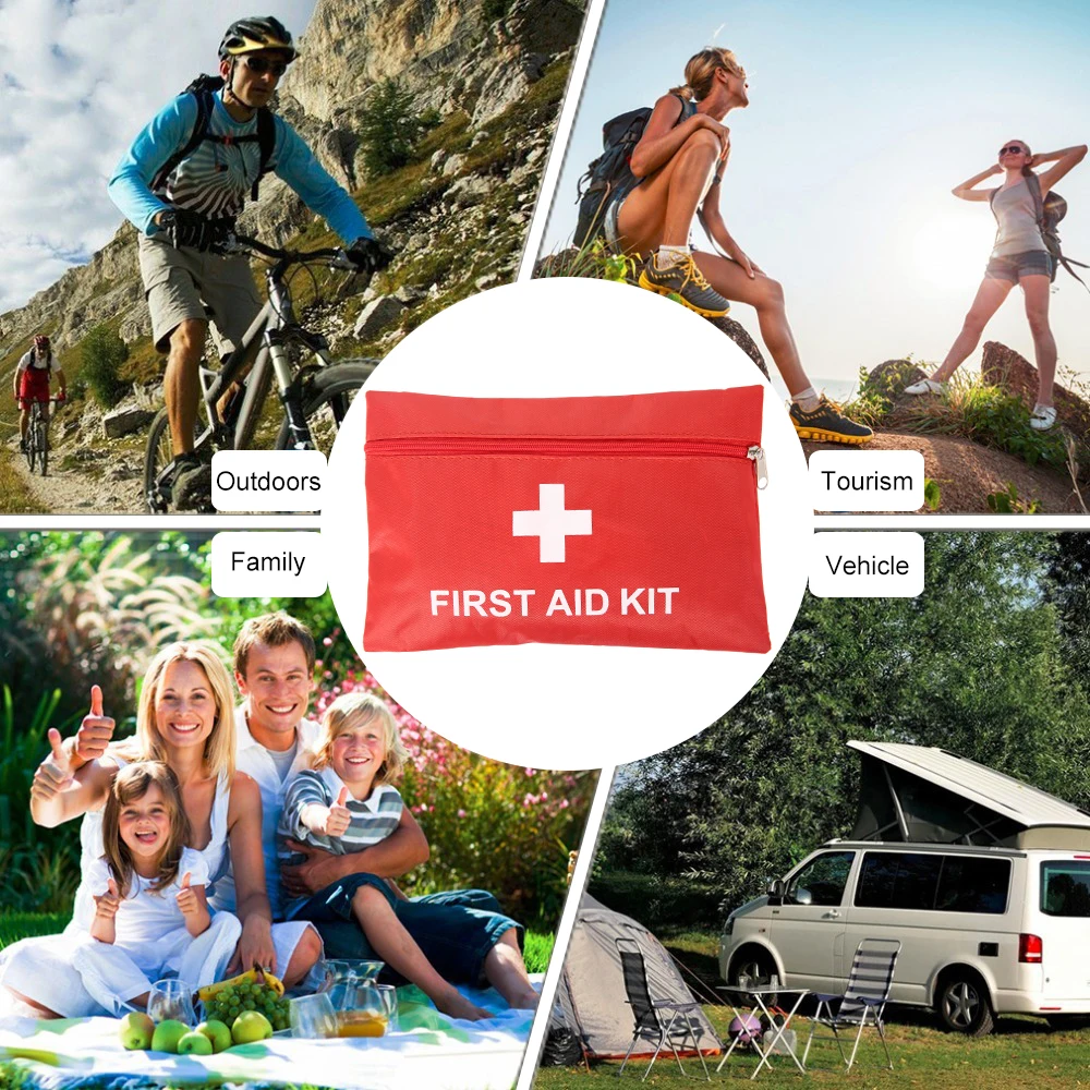 

Outdoor First Aid Kit Bag Portable Travel Medicine Package Emergency Kit Small Medicine Divider Storage Holiday Camping