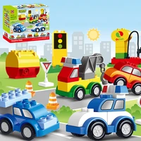 60pcs 17in1 big size building blocks compatible large bricks variety vehicles diy educational creative toy children kids gift