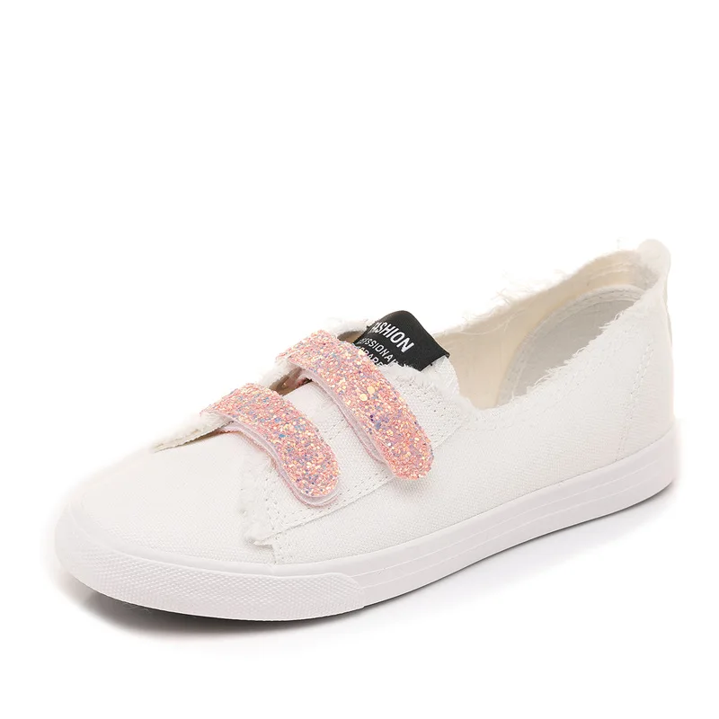 

LEOSOXS Canvas Shoes Women Sneakers Spring Casual Sneakers Female Fashion Comfort White Vulcanized Platform Shoes Shallow Flats