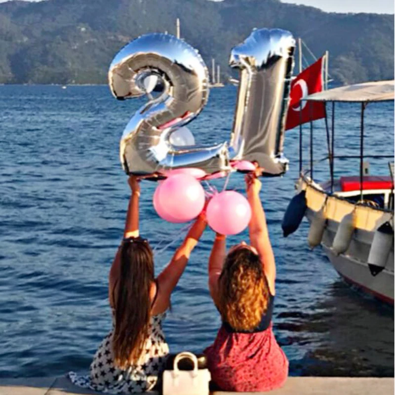 Фольгированные воздушные шары в виде цифр 40 дюймов|party supplies|supplies partyparty party |