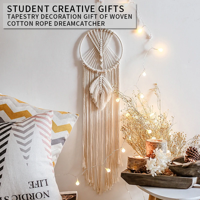 

Nordic Dreamcatcher Tapestry Room Decoration Farmhouse Decor Handmade Dreamcatcher Macrame Dreamcatcher Gift For Women Men