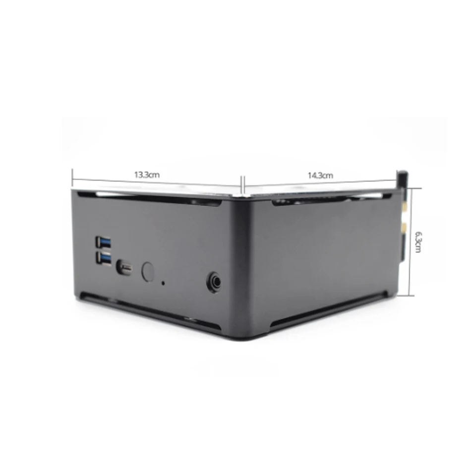 HUNSN Топ игровой компьютер Intel i9 8950HK i7 8750H i5 8300H Windows 10 Pro 2 * DDR4 6 ядерный 12 нитей Nuc мини