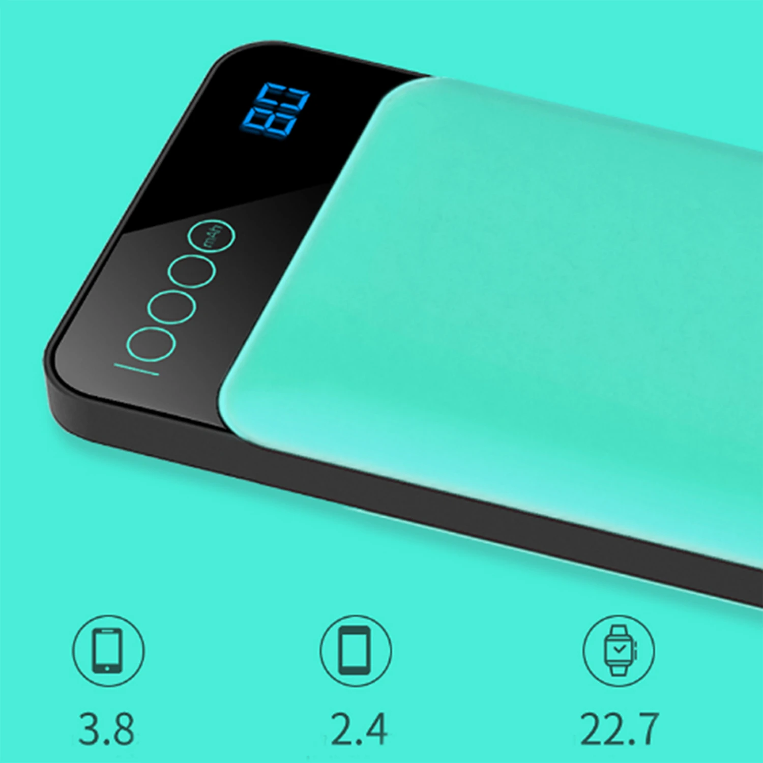 Портативное зарядное устройство ROCK 10000 мАч Тип C PD + QC 3 0 внешний аккумулятор для