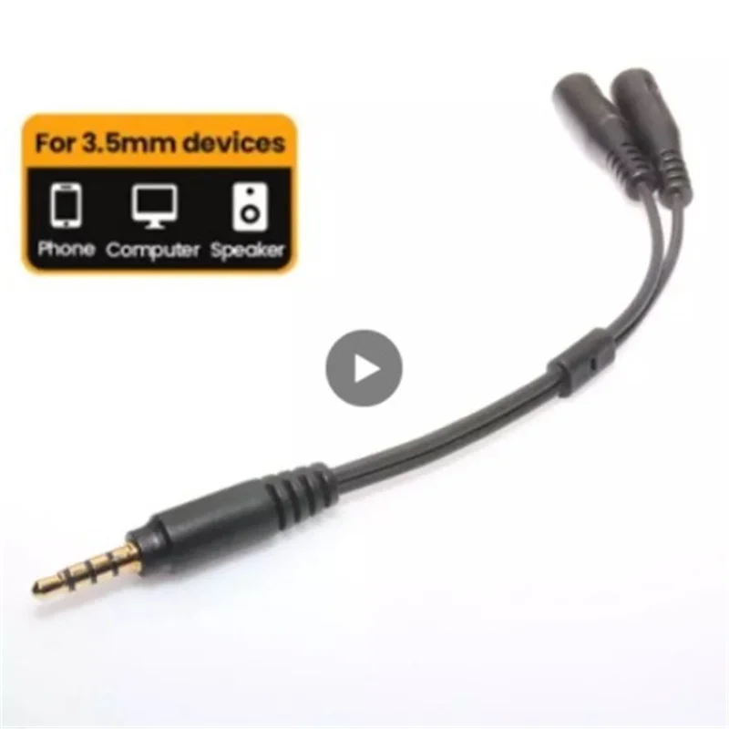 2 в 1 стерео аудио усилитель для наушников угловой штыревой соединитель к Женская