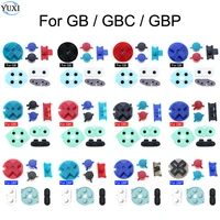 yuxi plastic buttons d pad keypad a b power onoff buttons conductive rubber button for gameboy color pocker for gb gbc gbp