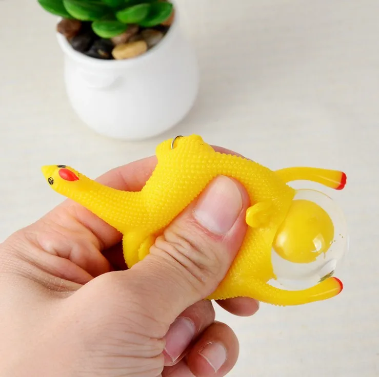 

Single Sale Novelty Gag Squishy Toy Egg Yolk Anti Stress Reliever Creative Gift Yellow Egg Vomit Joke Ball Squeeze Funny Toys