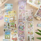 Оригинальные наклейки с милыми рисунками для скрапбукинга из серии My Small World сделай сам, 1 шт., канцелярские товары для школы для скрапбукинга