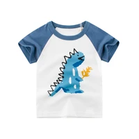 27kids dinosaur pattern boys t shirts for kids clothes summer baby tops shirts cotton children t shirts 2 10 years clothing