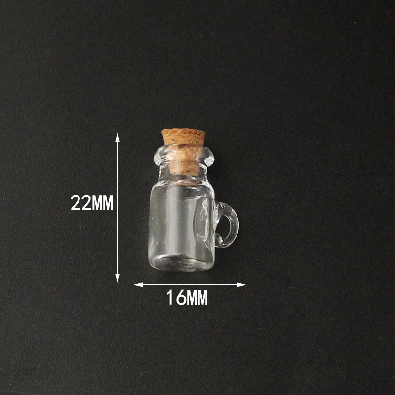 Cup-Cork 5 шт. пробковая пробка маленькая пустая стеклянная бутылка Крошечные стеклянные баночки с пробкой декоративные стеклянные баночки - Окраска металла: Cup-Cork