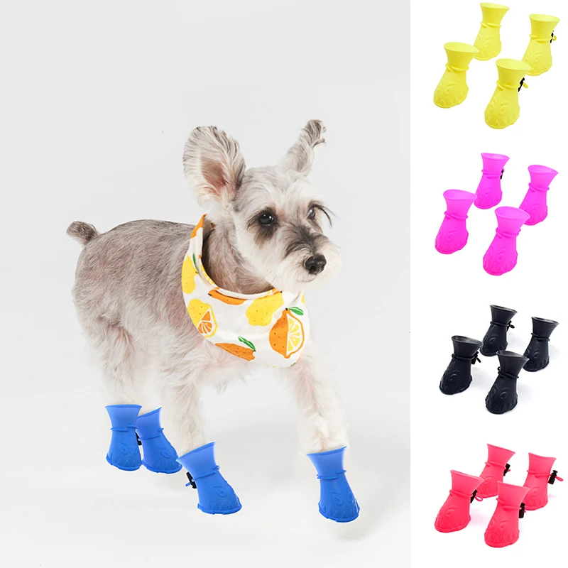 

Silicone Cat Grooming Supplies Anti-Scratch Shoes Wear-resistant Pet Cat Boots Bath Washing Cat Claw Paw Cover Protector