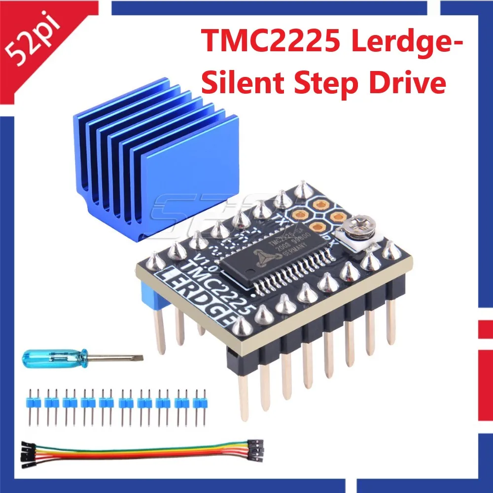 

TMC2225 256 microsteps UART Stepper Motor Driver VS TMC2209/2208/2130 A4988 DRV8825 StepStick V1.0 3D Printer Parts