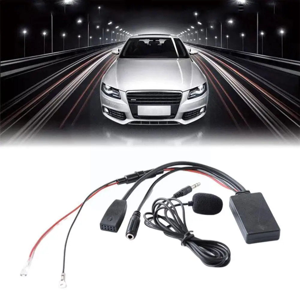 

1 шт. музыкальный аудио Bluetooth-совместимый кабель адаптер микрофон для BMW черный цвет A0B8