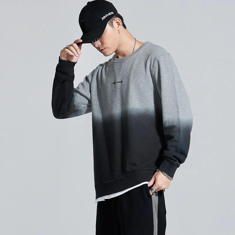 Vomint new contrast color sweater men's autumn and winter cotton long sleeve multi-color Arn Wash |
