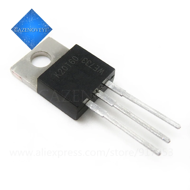 

10pcs/lot IKP20N60T K20T60 TO-220 600V 20A new original In Stock