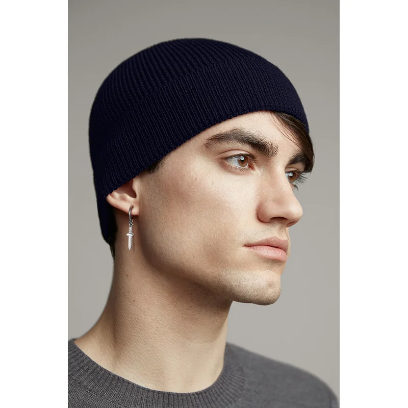 Серьги Vnox в стиле рок-панк мужские антиаллергенные металлические клипсы из