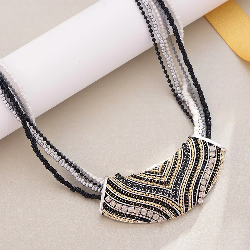 Ожерелье Shineland женское многослойное в богемном стиле модное Ювелирное Украшение