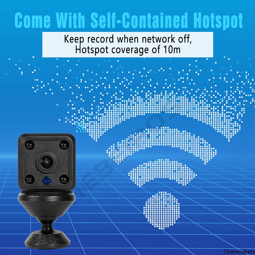 

1080P HD 2MP Battery Mini Ip Camera Wifi ip Camera AI Human detection Night vision Activity alerts Cameras for home/Cats/pets
