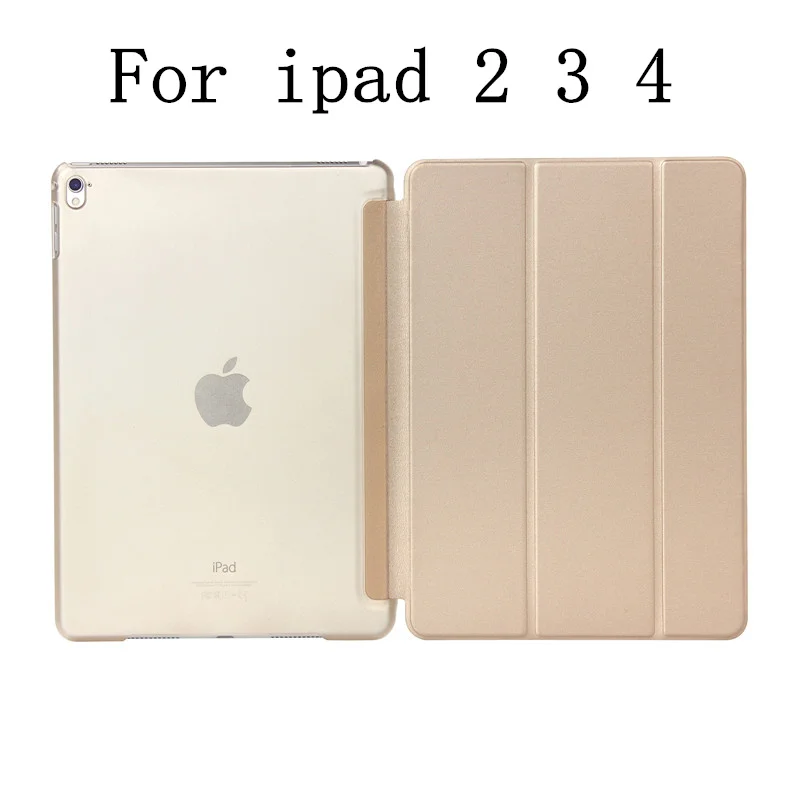 For ipad 2 3 4 gold Роскошный планшет противоударный Смарт кожаный чехол-подставка для Apple IPad Air Pro 9,7 дюймов IPad 2 3 4 I Pad 5 6 Air 1 2 Coque - Цвет: For ipad 2 3 4 gold