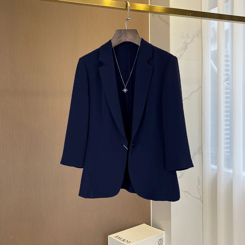 

Heavy Acetate Suit Women's 2021 Autumn New Temperament Women's Jacket