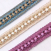 12yardslot lace ribbon curtain lamp sofa pillow edge tapestry braid lace trim fringe diy accessories for sewing 2cm wide