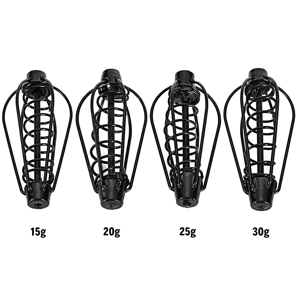 Черный метод рыболовная приманка фидер пружинная клетка для снасть ловли карпа