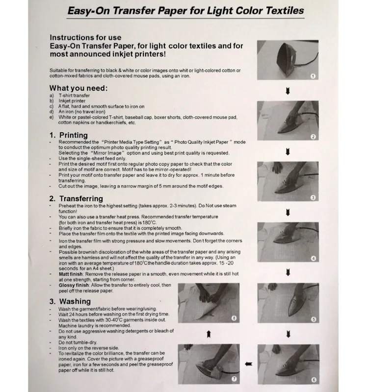 Тёмная хлопчатобумажная ткань A3 сделай сам железный термопресс печатная бумага