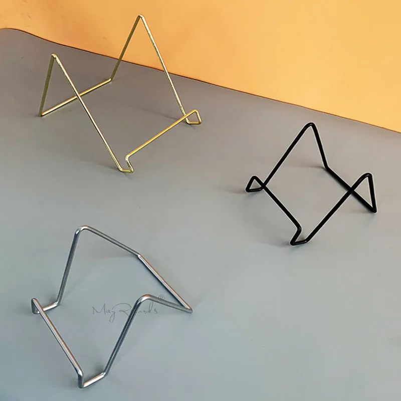 Модный черный/золотой держатель металлическая настольная подставка для дисплея