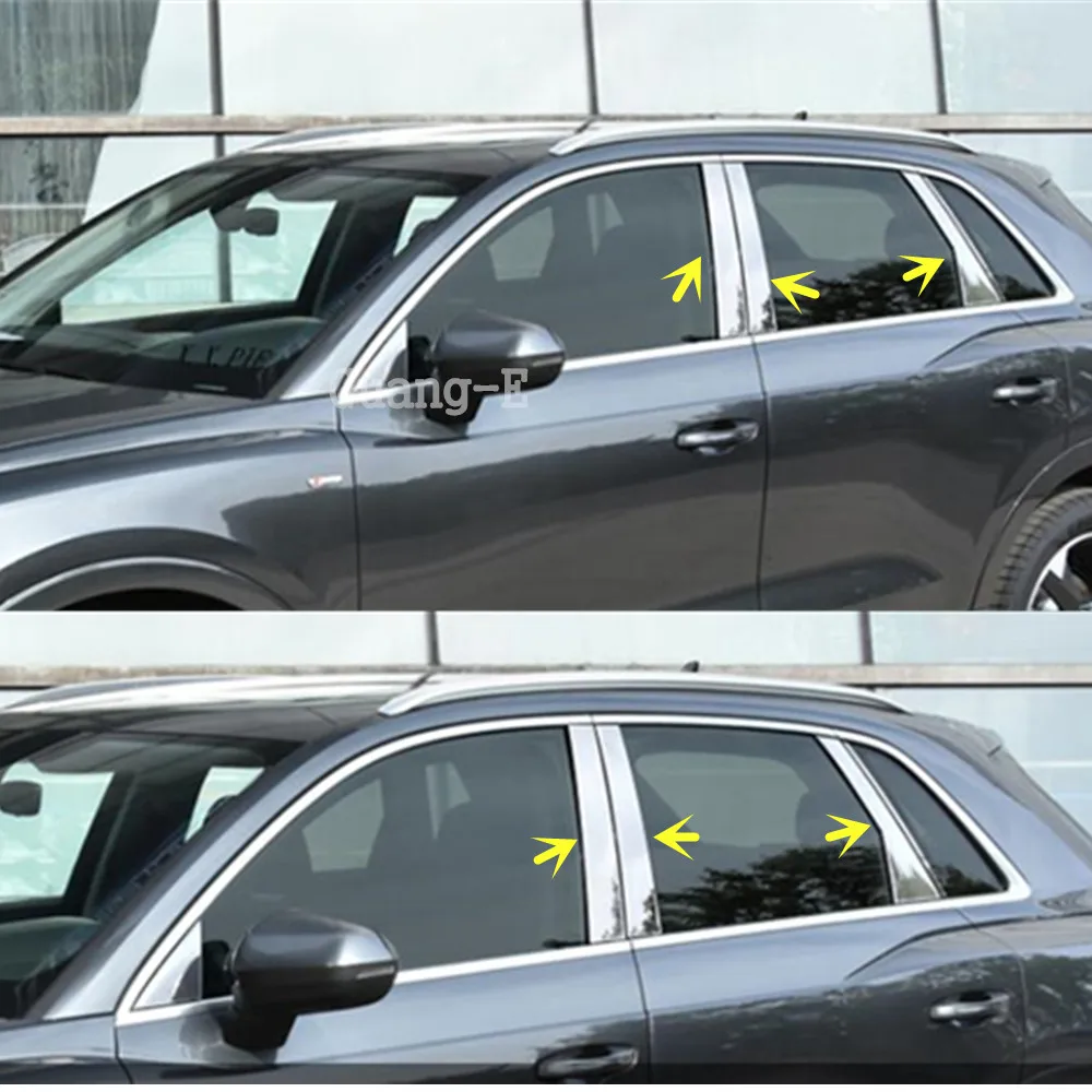 Наклейка на корпус автомобиля для Audi Q3 F3 2018 2019 2020 2021 из нержавеющей