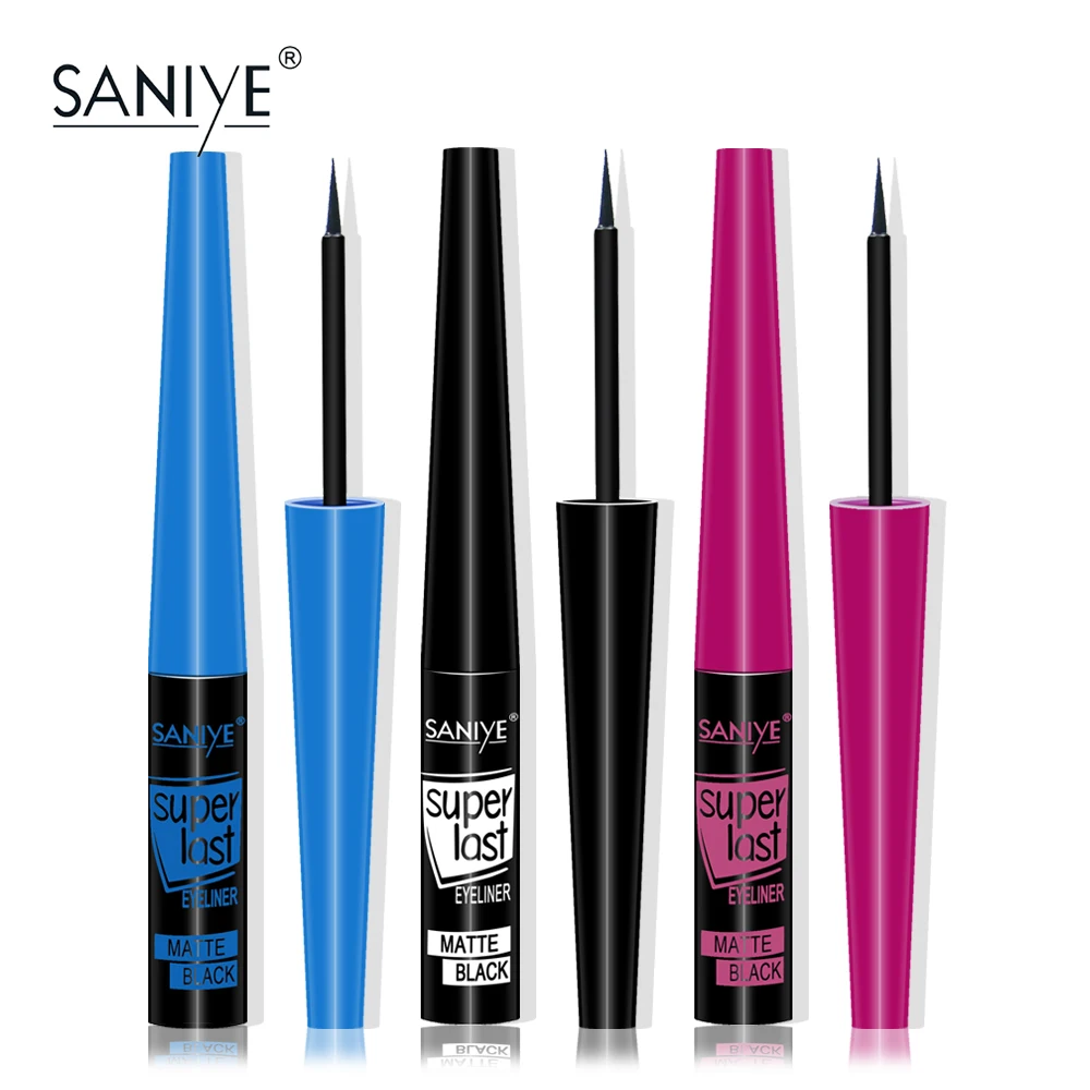 SANIYE водостойкая жидкая подводка для глаз карандаш супер Черная Подводка Ручка