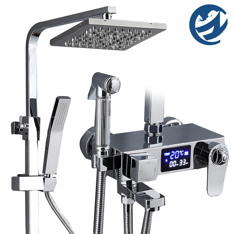 

Thermostatic Digital Display Shower Faucet Shower mixer Crane Bathroom Shower Faucet Bathtub Faucet Shower Mixer Crane